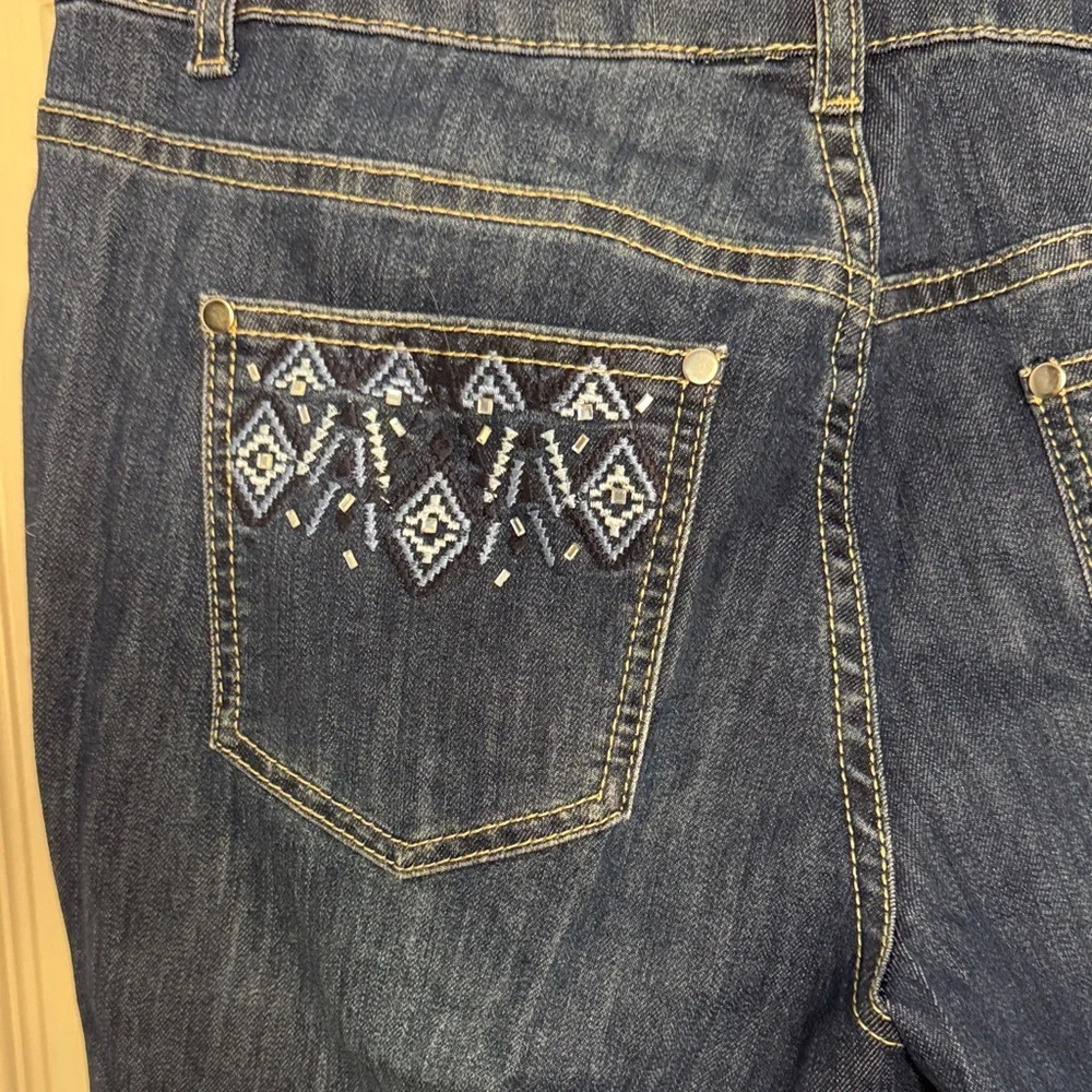 EUC Christopher & Banks Dark Blue Women's Skinny Jeans - Picture 6 of 6